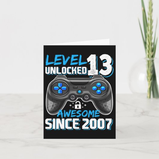 13 Phantastisches 2007 Videospiel 13. Geburtstag Karte (Vorderseite)