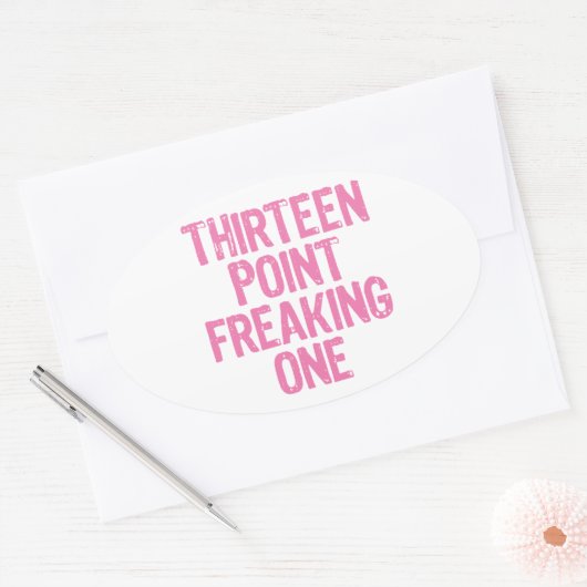 13 Punkte, die einen Aufkleber ausmachen (Umschlag)