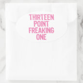 13 Punkte, die einen Aufkleber ausmachen (Tasche)