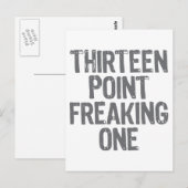 13 Punkte, eine Postkarte (Vorne/Hinten)