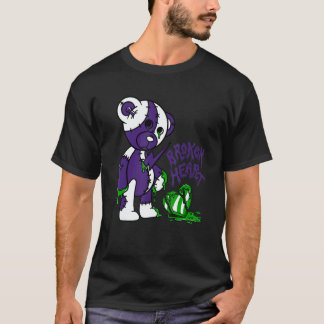 13 Retro Court Purple Match Number 23 Drip Broken T-Shirt