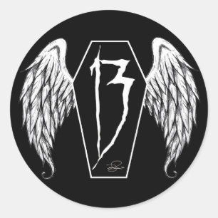 13 Schatullen Runder Aufkleber