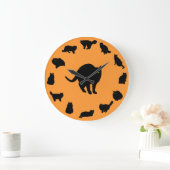 13 Schwarze Katzen Große Wanduhr (Zuhause)
