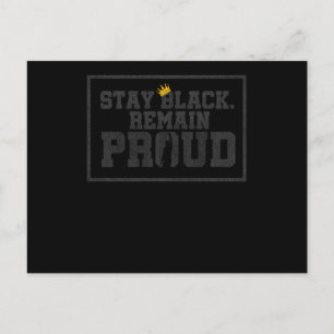 13 Schwarzer Geschichtsmonat Afrikanischer Schwarz Einladungspostkarte