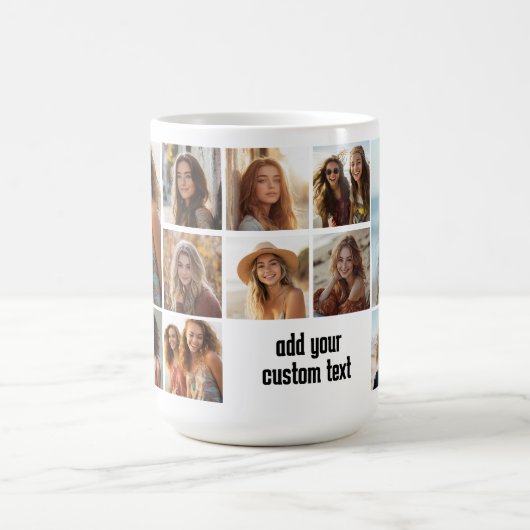 13 Schwarzer Text im Schwarzen Schwarzen Hintergru Kaffeetasse (Mittel)