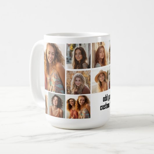 13 Schwarzer Text im Schwarzen Schwarzen Hintergru Kaffeetasse (Vorderseite Links)