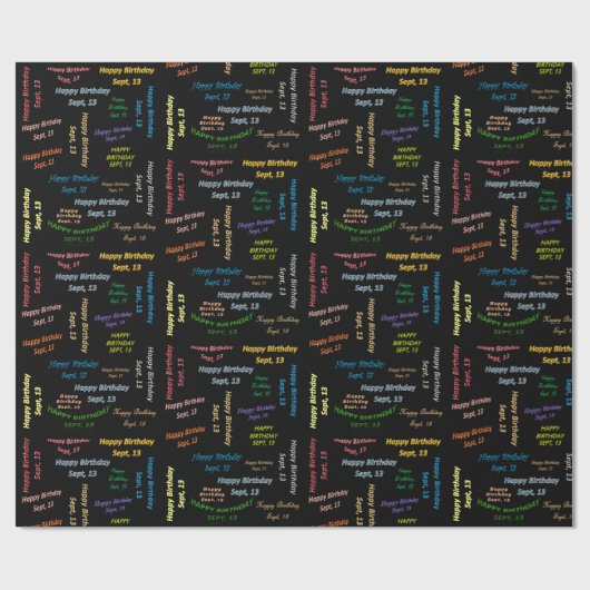 13. September Geschenkpapier (Flach)