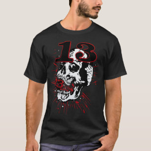 13 Serie Totenkopf Tattoo Crane Hipster Skulls T-Shirt