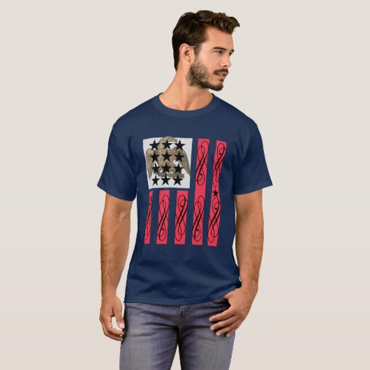 13 Star Americana Regal Eagle T - Shirt (Vorne ganz)