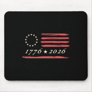 13-Sterne Betsy Ross Amerikanische US-Flagge 4. Ju Mousepad