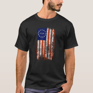 13 Sternenflagge Betsy Ross American Revolution Fl T-Shirt