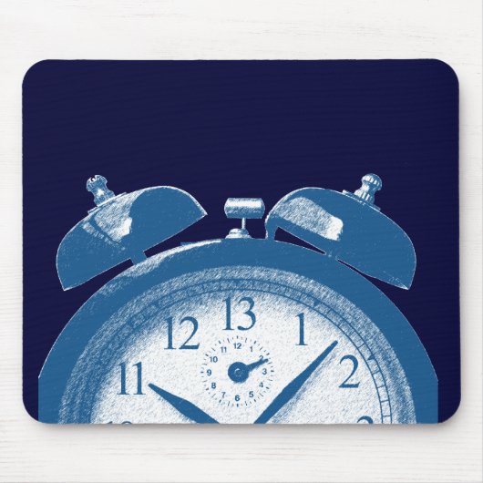 13 Stunden blau Mousepad (Vorne)