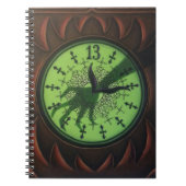 13 Stunden-Uhr-Notizbuch Notizblock (Vorderseite)