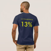 13% T-Shirt (Schwarz voll)