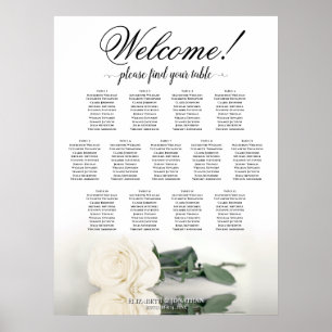 13 Tabelle Elfenbeindecker Hochzeitstabelle Poster