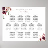 13 Tabelle Herbstromantik Hochzeitskarte Poster (Vorne)