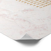 13 Tabelle Marmor Hochzeitsstühle Diagramm Blue Ge Poster (Ecke)