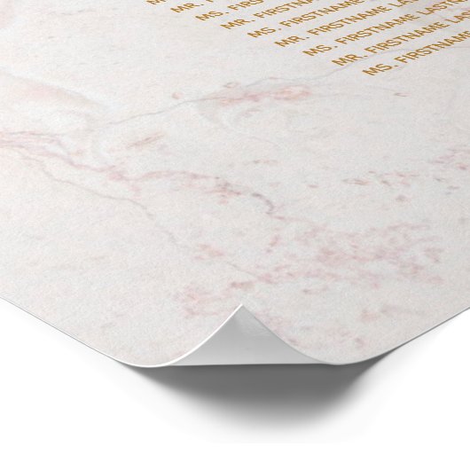 13 Tabelle Marmor Hochzeitsstühle Diagramm Blue Ge Poster (Ecke)