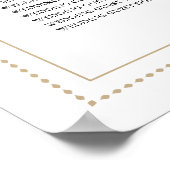 13 Tabelle Tan Starfish 24x36 Hochzeitskarte Poster (Ecke)