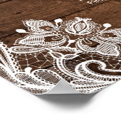 13 Tabellen Rustikale Strandlichtdiagramme Poster (Ecke)