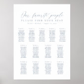 13 Tabellen Unsere Lieblings-Sitzkarte Poster (Vorne)