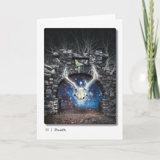 13 Tarot-Grußkarte für den Tod Karte (Vorderseite)