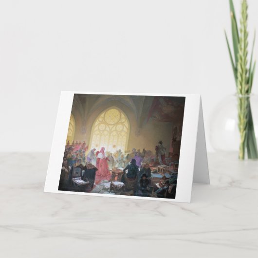 #13 The Hussite King Jiri of Podebrady, Mucha Karte (Vorderseite)