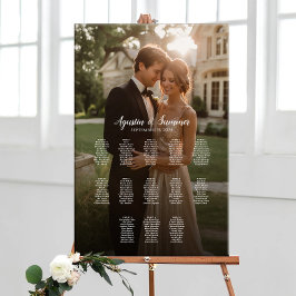 13 Tische elegante Hochzeitskarte für das Foto Poster