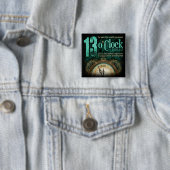 13 Uhr-extravaganter Logo-Knopf Button (Beispiel)