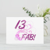 13 und ein toller Geburtstag Karte (Stehend Vorderseite)