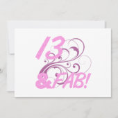 13 und ein toller Geburtstag Karte (Vorderseite)