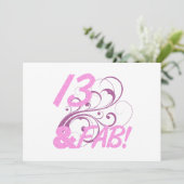 13 und ein toller Geburtstag Karte (Stehend Vorderseite)