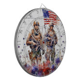 #13 Veteranen-Dart-Scheibe Dartscheibe (Vorderseite Links)