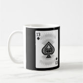 13 von Spaten: Poker-Karte: Kaffee-Tasse: Kaffeetasse (Links)