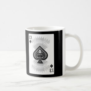 13 von Spaten: Poker-Karte: Kaffee-Tasse: Kaffeetasse