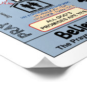 13" X 19" PRAYER DES GLAUBSCHWARZES POSTER (Ecke)