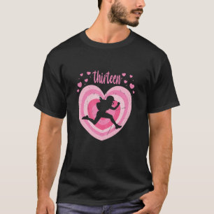 13 Year Old Cute American Football Birthday Girl 1 T-Shirt