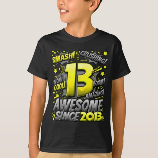 13 Year Old For Boys 13th Birthday Boy 13 Year Old T-Shirt (Vorderseite)