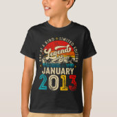 13 Year Old Legend Since January 2013 13th Birthda T-Shirt (Vorderseite)