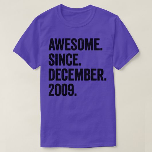 13 Years Old December 2009 13th Birthday2 T-Shirt (Design vorne)