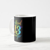 13 Years Old Ohrs 13 Offizial Teenager 13th Birth Kaffeetasse (Vorderseite Links)
