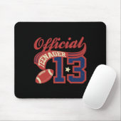 13th Birthday Boy Official Teenager 13 Yrs Old Foo Mousepad (Mit Mouse)