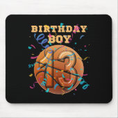 13th Birthday Boy Teen 13 Years Old Sketll Players Mousepad (Vorne)
