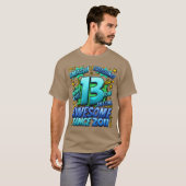 13th Birthday Comic Style Awesome since 2011 13 Ye T-Shirt (Vorne ganz)