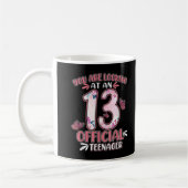 13th Birthday Gift 13 Year Old Official Teenager B Kaffeetasse (Links)