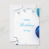13th Birthday Navy Blue and Gold Balloons Confetti Einladung (Vorderseite)
