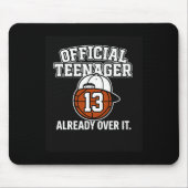 13th Birthday Official Teenager Funny Teen Sketll Mousepad (Vorne)