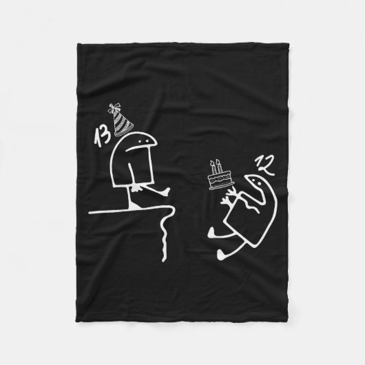 13th Birthday Party Funny Teenager 13 Year Old Boy Fleecedecke (Vorderseite)