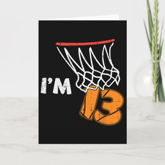 13th Birthday Sketll Im 13 Thirteen Year Old Bday  Karte (Vorderseite)