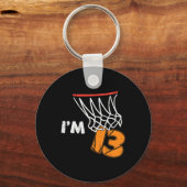 13th Birthday Sketll Im 13 Thirteen Year Old Bday Schlüsselanhänger (Vorderseite)